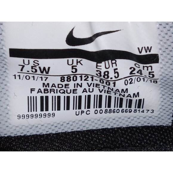 Nike Mens Lunarlon Lunar Command 2 Black White Golf Shoes Cleats Size 7.5 W